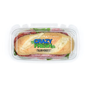 Our 8" Italian Hoagie is the perfect grab-and-go lunch option. You can find this freshly-made sub sandwich in your local Crazy Fresh retailer!