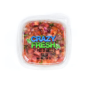 Our Pico de Gallo is a mild salsa that is perfect for the whole family. Use this on your tacos, over scrambled eggs or simply with chips!