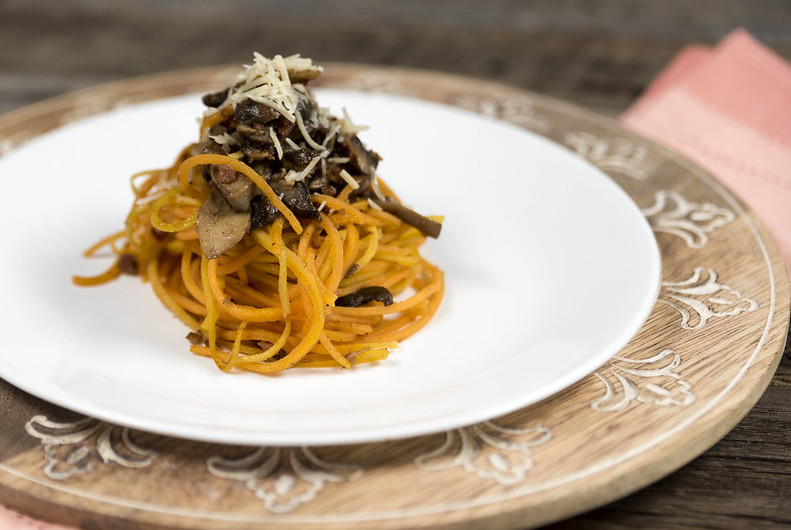 Butternut Squash Noodles with Mushrooms Recipe